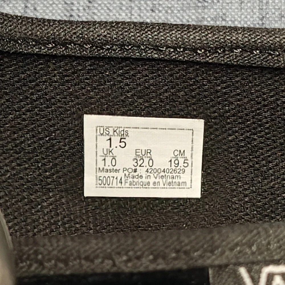 Vans Kids Shine‎ Black Mary Jane Shoes Kids Size 1.5
